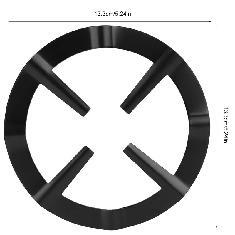 Round Stove Rack Coffee Pot Shelf Stainless Iron Black Moka
