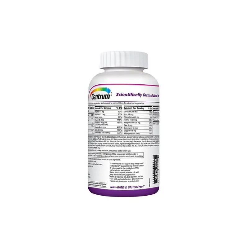 Centrum Women Multivitamínico Mujer Hierro Vitamina 200 Tabletas