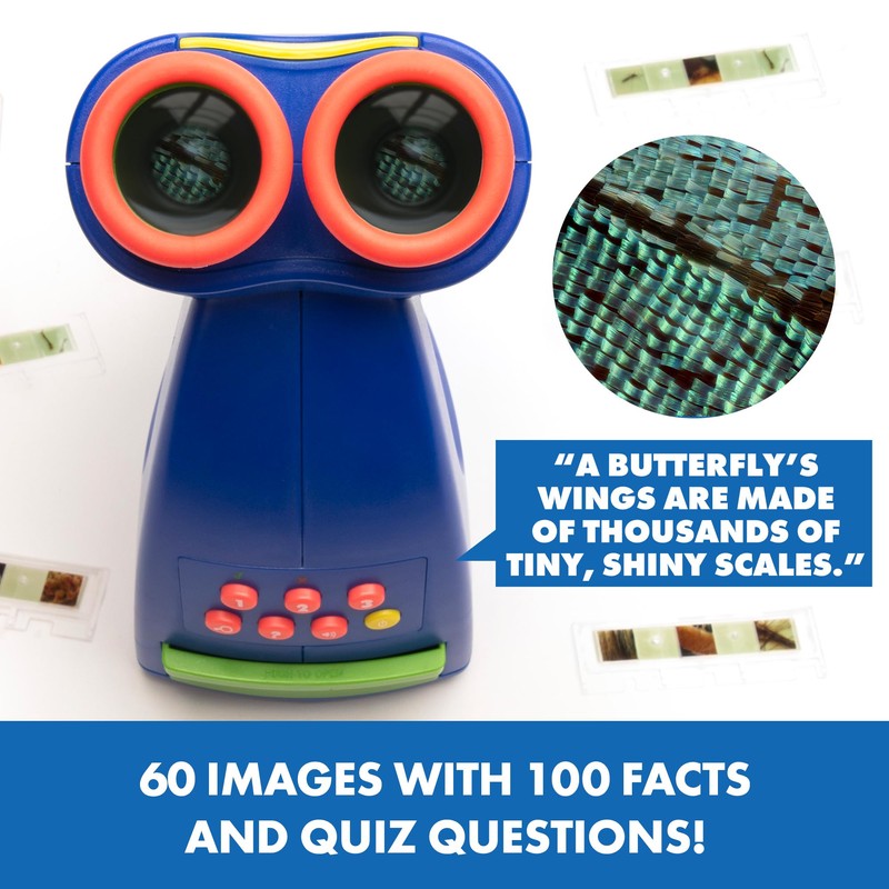 Educational Insights GeoSafari Talking Microscope - Kids Microscope Toy Featuring