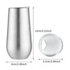 Sivaphe 2 Pack Insulated Stemless Champagne Flutes Dishwasher Support, 6