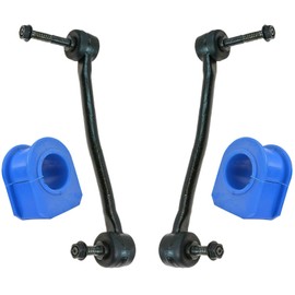 TRQ Front Suspension Kit Sway Bar Bushing Set Sway Bar Stabilizer Link Compatible with 2000-2004 Ford F-250 Super Duty F-350 Super Duty F-450 Super Duty F-550 Super Duty