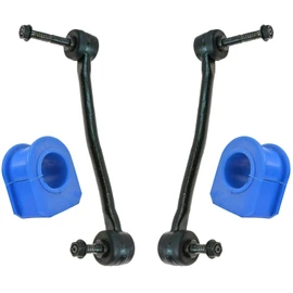 TRQ Front Suspension Kit Sway Bar Bushing Set Sway Bar Stabilizer Link Compatible with 2000-2004 Ford F-250 Super Duty F-350 Super Duty F-450 Super Duty F-550 Super Duty