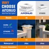 APONUO Solar Post Cap Lights 6 Pack - 4x4 5x5
