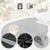 Erwin Müller Placemats Set of 2 Washable Graphite Oval Size: