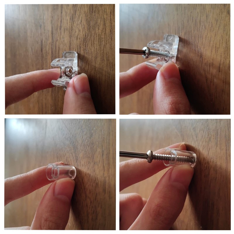 fallingstar False Cabinet Clips Tip-Out Sink Cabinet Clips - Universal