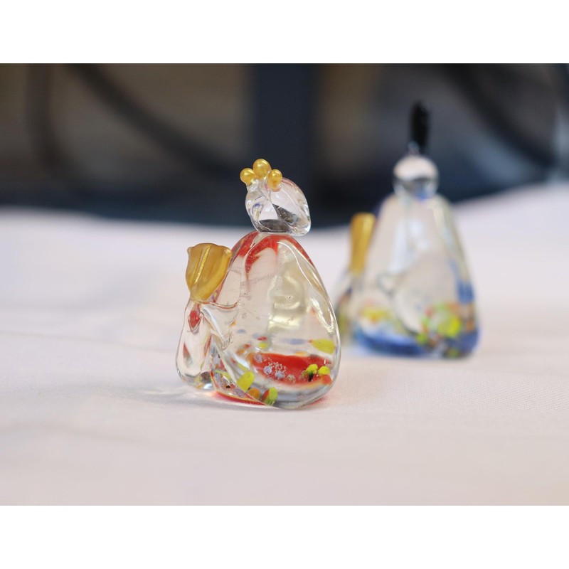 Craftsman House Peach Festival Hina Doll, Handmade, Color, Glass, Hina
