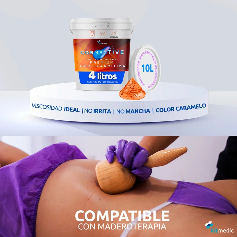 Gel Conductor Premium L-carnitina Corporal Reductivo 4litros