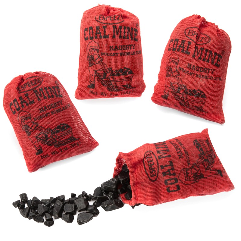 Coal Mine Naughty Black Nugget Gum - 4 Bags In