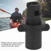 Qiilu Inflatable Pump Adaptor Adaptateur Pompe Air Track Black Plastic