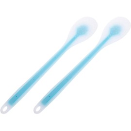 LABRIMP Cepillo para lavar los pies y aplicar loción 2 piezas en material TPE azul, ideal para piel sensible y uso en el hogar