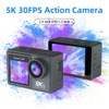 DeKangHY 5K Ultra HD WiFi Action Camera, 30FPS, 2.0" IPS