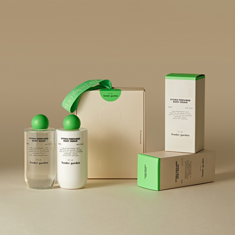 Tender Garden [선물포장] 하이드로 퍼퓸드 바디세트 (바디워시+바디로션) [Gift Packaging] Hydro