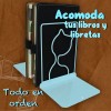 J.H. Company Sujetador De Libros Gatito Kawaii Metalico Escritorio Sx-928