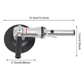7 Inch Pneumatic Sander Air Angle Sander Polisher Adjustable Speed Up to 4000rpm Pneumatic Polisher Hand Sanding Tool