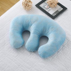 cozy heart Beauty Salon Breast Pillow Feminine Bolster Breast Pillow for Massage Table, Massage Face Cradle Rest Pillow for SPA Salon,Removable Cover (Sky Blue)