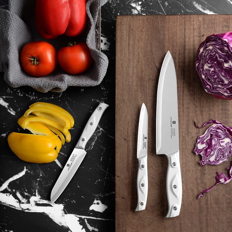 3PCS Chef Knife, Ultra Sharp Kitchen Knife, High Carbon Stainless