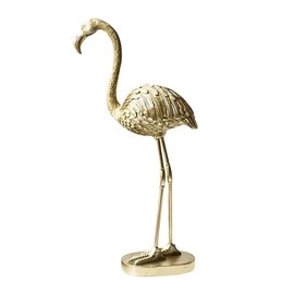 P Prettyia Luxury Gold Flamingo Decoration Figurines Home Decor Living Room Ornament Wedding Accessory Resin Craft Display - Multi, A