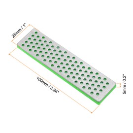 PATIKIL 100mm Extra-Coarse Ski Snowboard Diamond Stone,2Pcs Ski Edge Sharpener Diamond Edge Files Snowboard Whetstone, Multicolor