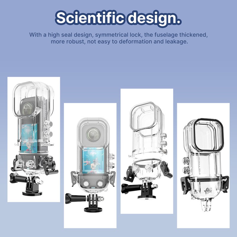 Action Camera Waterproof Case 45m Protective Dust Proof Action Camera