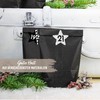 Papierdrachen 24 Advent calendar number stickers black and white stars