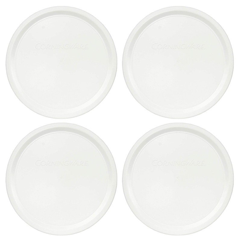 Corningware F-24-PC French White 24oz Plastic Replacement Lid - 4