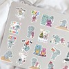50pcs Elephant and Piggie Stickers Vinyl Waterproof Stickers for Water