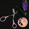 Detachable Self-Grooming Eyebrow Scissors & Razor with Comb for Length and Volume Trimming Trimmer 4ea
