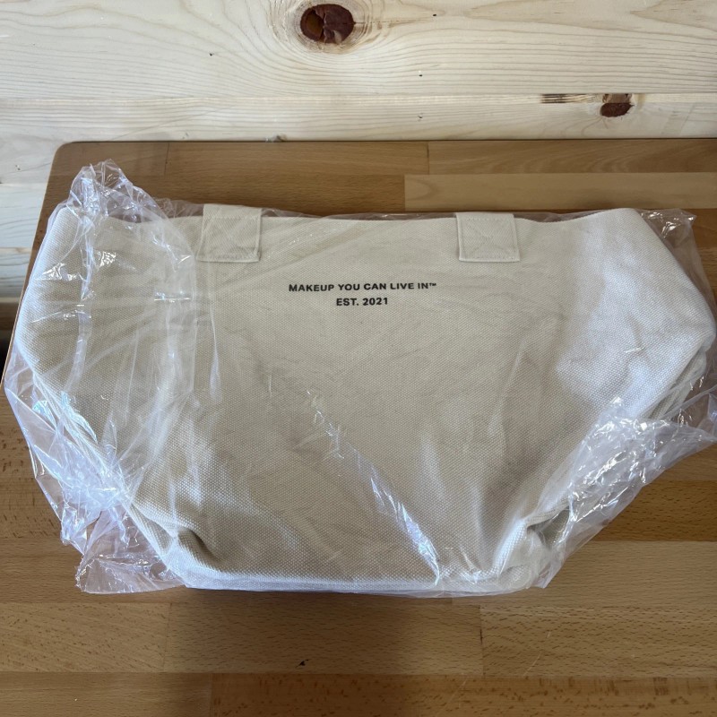 Merit Beauty THE EVERYTHING BAG Canvas Tote MakeUp Bag