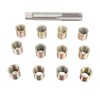 Thread Repair Tools 12Pcs Stainless Steel Inserts with 1Pc Screw