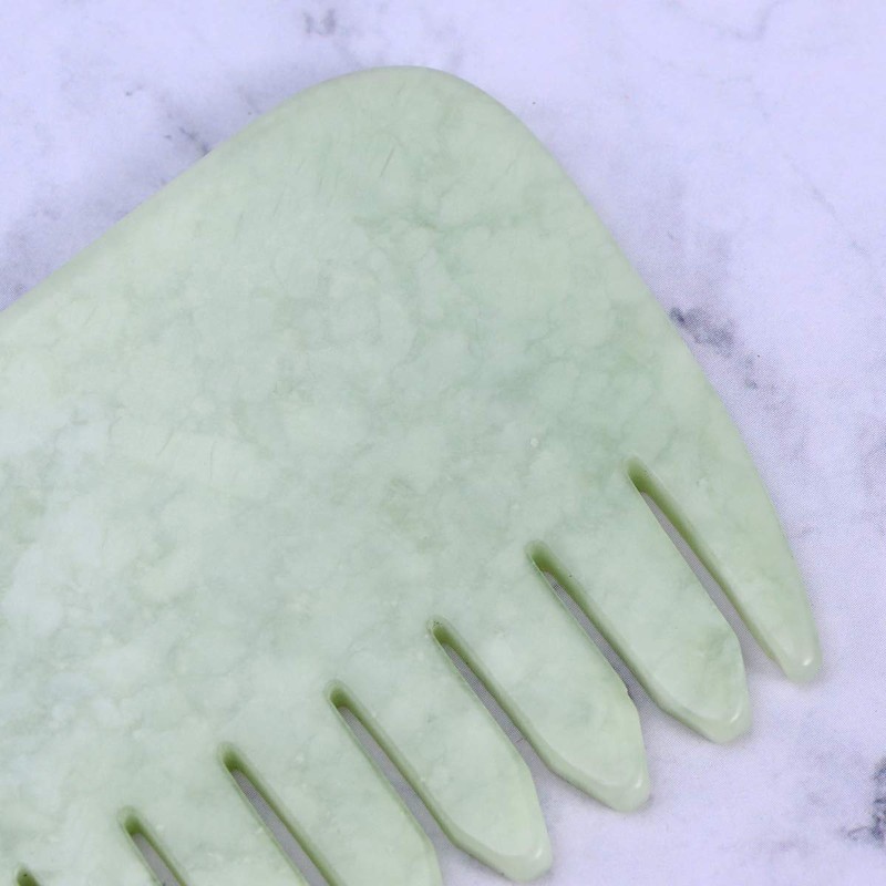 Artibetter Jade Gua Sha Massage Tool Comb Shape Spa Acupuncture