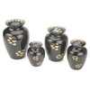 URNS UK Bedford Black Cremation Ashes Pet Urn Range