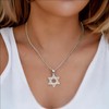 Tapp Collections Star Of David With Cross Pendant 316L Stainless