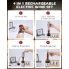 PENTASPI Electric Wine Opener Set, 4 in 1 Electric Wine