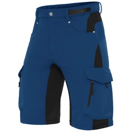 XKTTAC Men's Outdoor Quick Dry Lightweight Stretchy Shorts for Hiking, Tactical, Camping, Travel with 6 Pockets (Indigo, XX-Large)