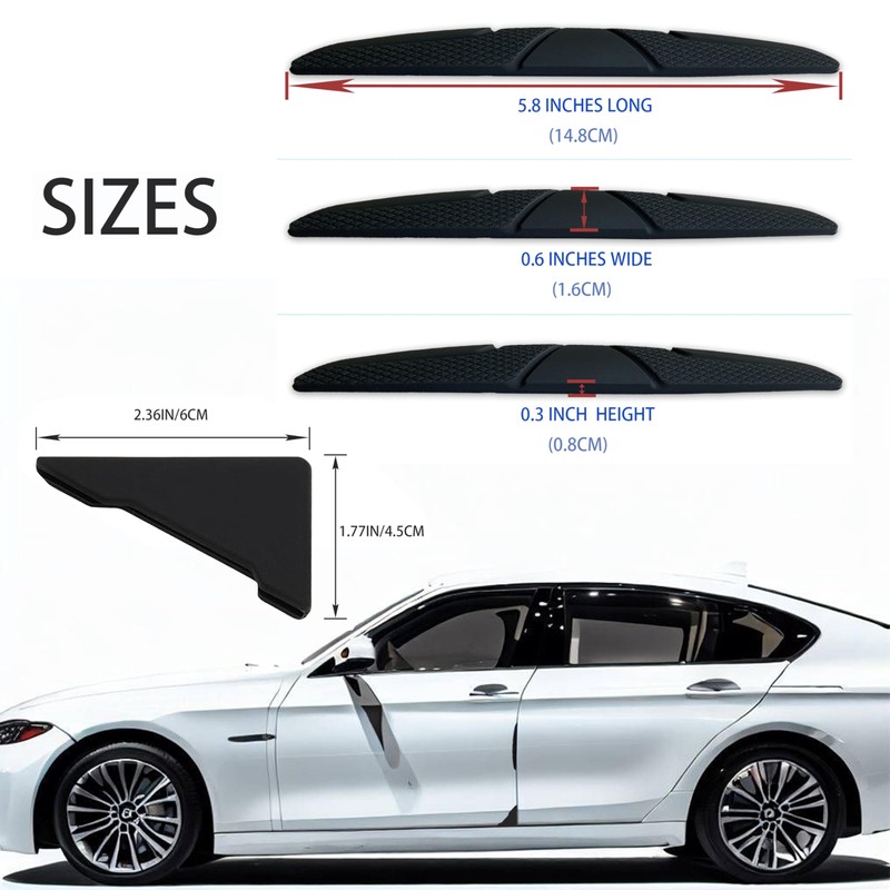 Hosawtek Car Door Corner Guards 4 Pack + 4 Pack