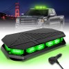 406D Rooftop Emergency Strobe Light Bar 102 LED Amber/Red Mini