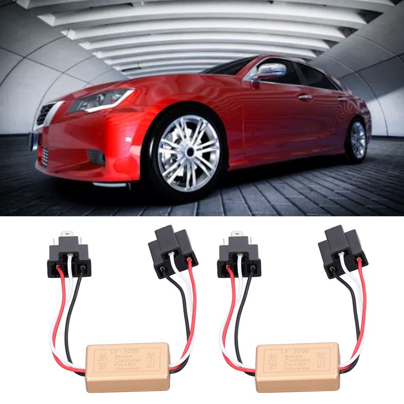 2PCS LED Flash Module, 9-30V LF-300B H4 Flash Strobe Controller