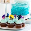 Decoración para cupcakes con diseño de lobo de galaxia para