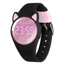 Kids Fitness Tracker Watch,Girls Digital Watch with Alarm/Stopwatch/Distance/Calories/Steps Counter, No App Activity Tracker Watches for Kids Teens Gift for Girls Boys Blackpink-Y