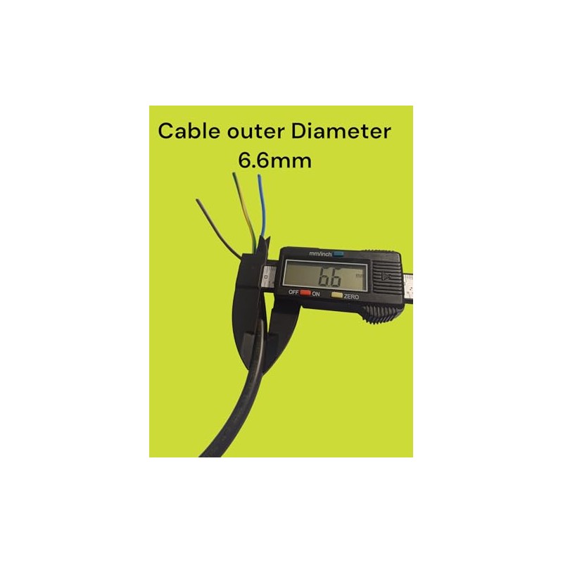 3 Core Black Flex Cable, 5 Metres, 3183Y (0.75mm²)