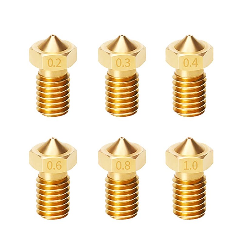 30pcs V6 Nozzle Brass 3D Printer Nozzles Set 0.2mm 0.3mm