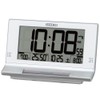 Seiko Clock SQ322S Digital Alarm Clock Radio Silver Metallic 4.0