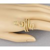 Gold Snake Ring asp Cleopatra toga wrap Serpent Adjustable Medusa