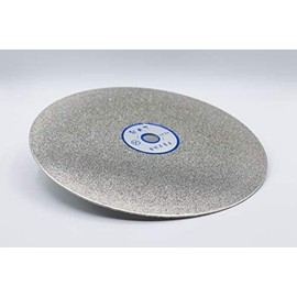TechDiamondTools 8 inch Diamond Lapidary Faceting Flat Lap Disc 270 grit