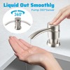 SAMODRA Kitchen Sink Soap Dispenser, Brushed Nickel Soap Dispenser,ABS Dispenser