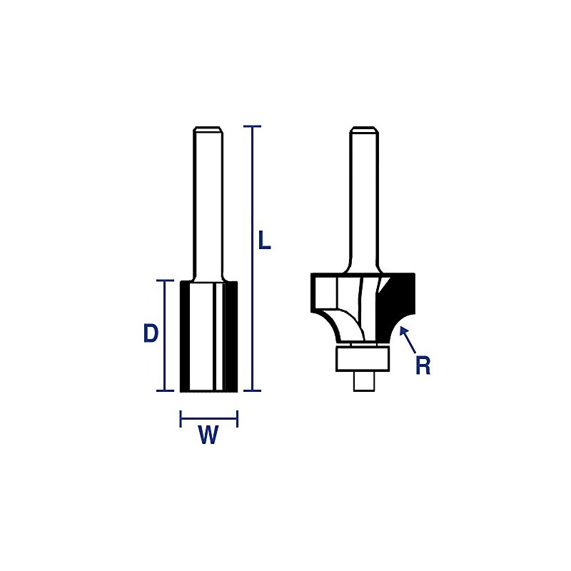 IVY Classic 10973 1/4 to 1/2-Inch Router Collet Adapter, 1/Pouch