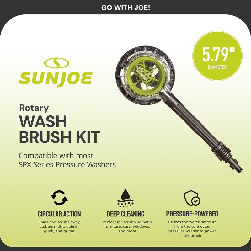Sun Joe SPX-RB1 Rotary Wash Brush Kit For SPX Series