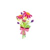 CafePress Flower Bouquet Sticker Rectangle Bumper Sticker Car Decal