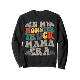 Monster Truck Mama Monster Truck Lovers Sweatshirt - Unisex Adult Kids - Black - Small