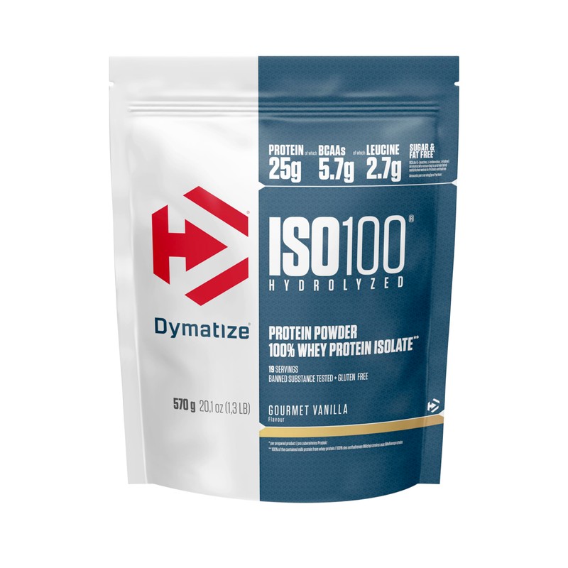 Dymatize ISO 100 Hydrolyzed Gourmet Vanilla 570g – Whey Protein
